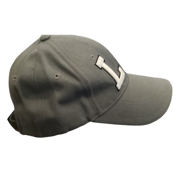 LA Embroidered Adj. W/Hook & Loop Close Baseball Cap One Size Gray By Cap USA - Picture 3 of 9